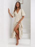 Bethany | Puff Sleeves Dress