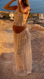 Beatrice | Maternity Bohemian Ruffle Set