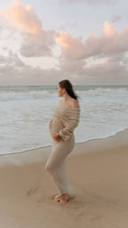 Nayara | Maternity Elegant Off Shoulder Maxi Dress