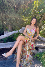 Saskia | Ruffle Maxi Dress