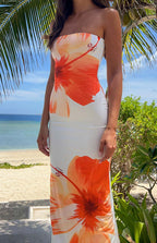Kaliyah | Floral Print Maxi Dress