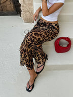 Malia | Leopard Maxi Skirt