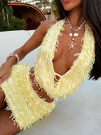 Calypso | Sequin Tassel Two-Piece Set