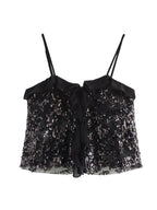 Clarissa | Sequin Halter Top