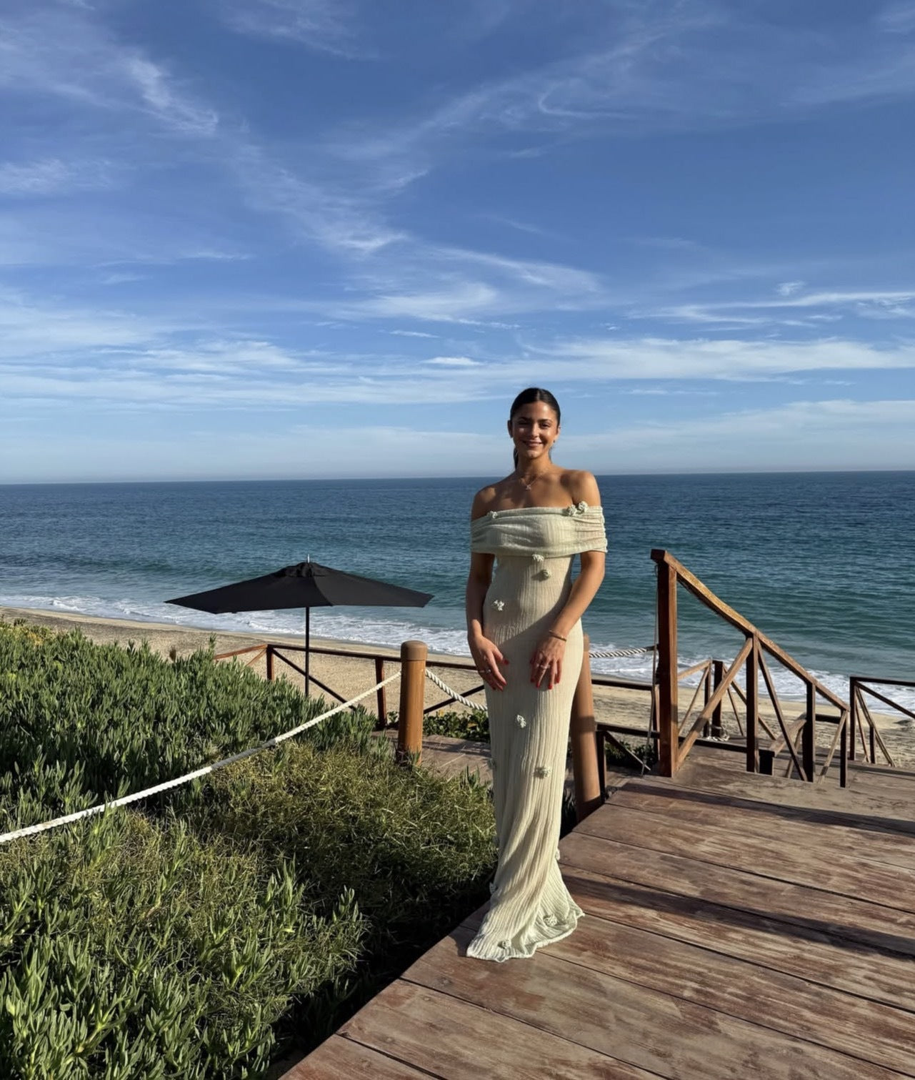 Luana | Maternity Off-Shoulder Maxi Dress