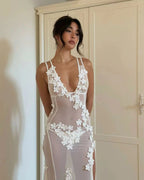 Aylee | Maternity Sleeveless Waisted Lace Dress
