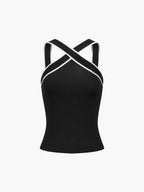 Hannah | Crossed Design Tank Top