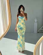 Indie | Sleeveless Floral Maxi Dress