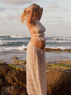 Beatrice | Maternity Bohemian Ruffle Set