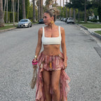 Alessia | Floral Ruffled Skirt
