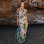 Reign | Backless Halter Maxi Dress