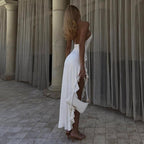 Juliana | Slim Flower Slit Dress