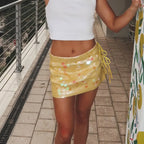 Hadassah | Glitter Sequin Mini Skirt