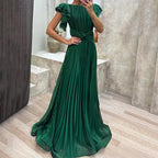 April | Pleated Evening Gown
