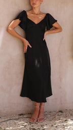 Nalani | Butterfly Sleeve Off-Shoulder Maxi Dress