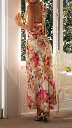 Shannon | Floral Halter Maxi Dress