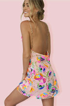 Rylee | Sequin Backless Mini Dress