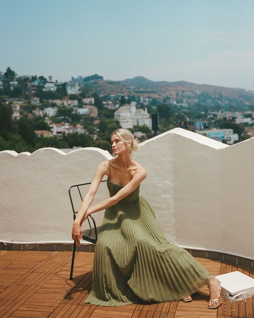 Hayley | Bustier Sleeveless Midi Dress