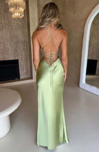 Natalie | Satin Maxi Dress