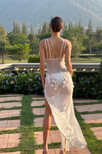 Aylee | Maternity Sleeveless Waisted Lace Dress